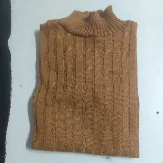 Trança manga longa cropped feminina blusa tricot - Verde