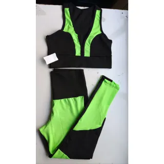 Roupa Fitness Conjunto Calça Legging e Top para Academia - Raryel - Azul Escuroo