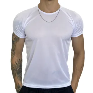 Kit Masculino de Camisetas Dry Fit - Treino - Casual - Academia - Branco-Bord-Pret-Chumbo-Prata