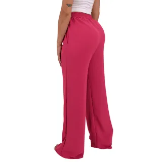 Moda Casual: Calça Pantalona Feminina de Cintura Alta - Tendência Wide Leg - Marinho