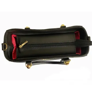 Lançamento Bolsa Feminina Média Alça Transversal Tira Colo - Preto/branco