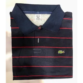 Camisa Polo Listrada em Algodão Promoção Imperdível - Rosa