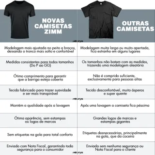 Camiseta Premium Lisa Básica - Preto, Cinza, Bordo, Branco, Azul e Vermelho - Branco