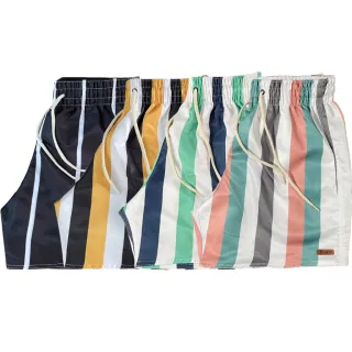 Bermuda Masculina Premium Mauricinho Tactel Shorts Praia Academia - Mykonos