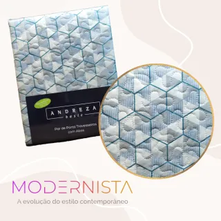 Porta Travesseiro Fronha Microfibra 50x70cm - Conjunto 2 Unidades - Azul