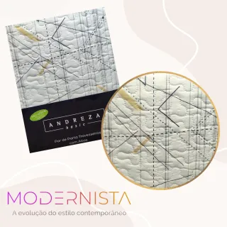 Porta Travesseiro Fronha Microfibra 50x70cm - Conjunto 2 Unidades - Azul