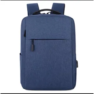 Mochila Impermeável Escolar com USB para Notebook 15.6 - 1 ZIPER CINZA