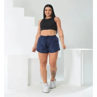 Moda Fitness Short Feminino Tactel para Academia Caminhada Crossfit - Verde neon