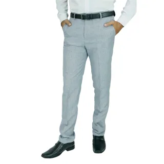 Frete Grátis Calça Social Slim Mesclado Amil Alfaiataria Luxo - Marinho