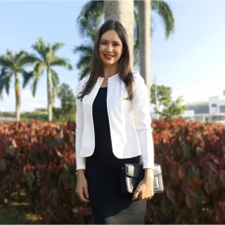 Moda Evangélica Blazer Feminino Acinturado Casaquinho - Preto