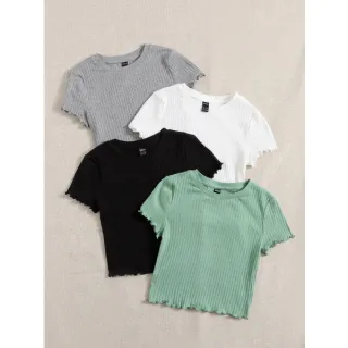 Blusa Feminina Cropped Canelado com Manga - Blogueirinha - Preto