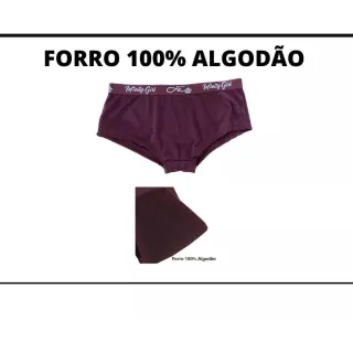 Short Boxer Feminina Kit 10 Calcinha Box Cuecas Adulto - Lisas Sortidas
