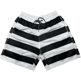 Short Tactel Masculino Listrado - Ideal para treinos na academia - Azul Bebê