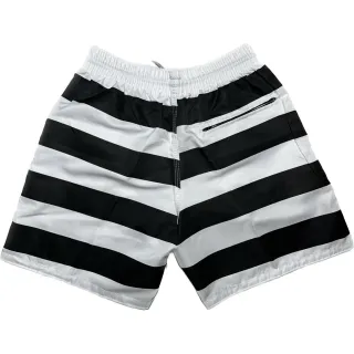 Short Tactel Masculino Listrado - Ideal para treinos na academia - Azul Bebê