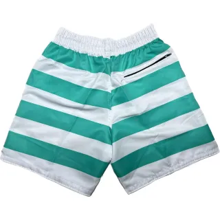 Short Tactel Masculino Listrado - Ideal para treinos na academia - Azul Bebê