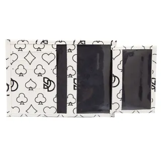 Carteiras Premium Degradê - Porta Documento RG CNH Masculina - MARFIM/FRQ