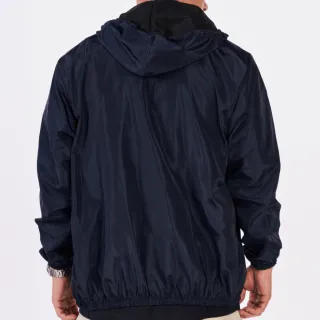 Jaqueta Masculina Corta Vento Preto Impermeável com Capuz - Preto