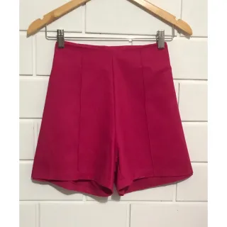 Cintura Alta Reto Feminino - modelo/estilo alfaiataria - Rosa Pink