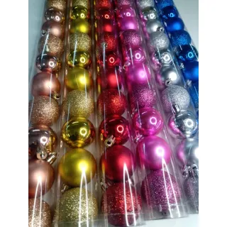 Tubo de Bolas Natalinas - 15UND/12UND - Vinho