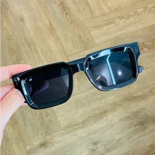 Proteção Uv400 Óculos Quadrado Masculino Feminino - Azul Transparente