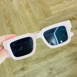 Proteção Uv400 Óculos Quadrado Masculino Feminino - Azul Transparente