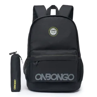 Mochila Grande Masculina Onbongo Impermeável Reforçada Notebook - Preta com colorido