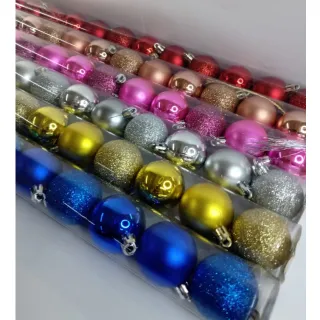 Tubo de Bolas Natalinas - 15UND/12UND - Vinho