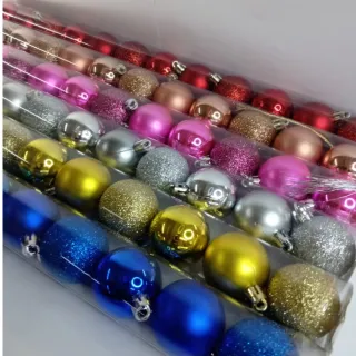 Tubo de Bolas Natalinas - 15UND/12UND - Vinho