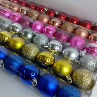 Tubo de Bolas Natalinas - 15UND/12UND - Vinho