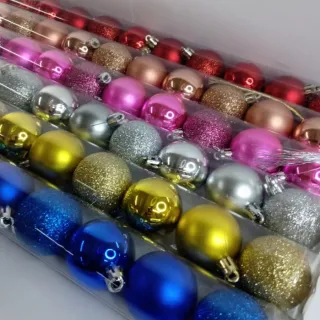 Tubo de Bolas Natalinas - 15UND/12UND - Vinho