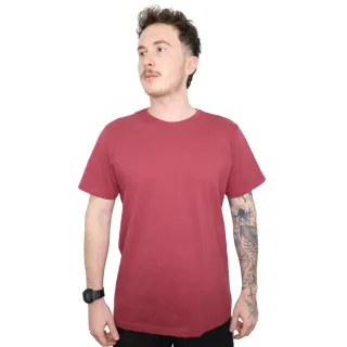 Algodão 100% Lisa Básica Masculina Camiseta - Branca