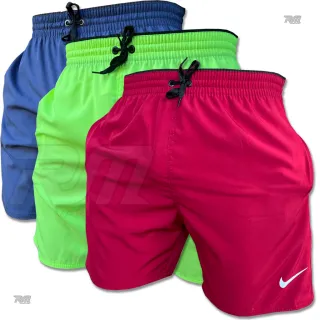 Bermuda Dry Fit Elastano Kit 3 Shorts para Praia, Piscina e Academia - Cliente Escolhe