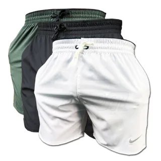Bermuda Dry Fit Elastano Kit 3 Shorts para Praia, Piscina e Academia