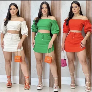 Compre agora a Saia Short Feminina Curta com detalhe de laço e fechamento em cadarço na loja online Raryel - Pink