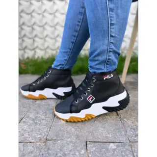 Bota plataforma feminina FL: estilosa e moderna, tendência blogueira 2023 - Azul Marinho