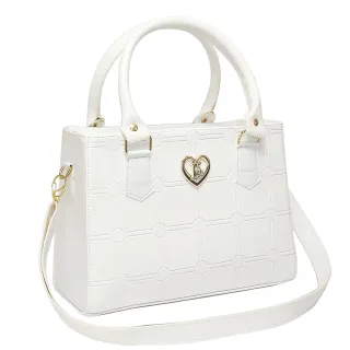 Bolsa Transversal Média Feminina Lorena - Envio Imediato - Marfim