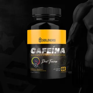 Soldiers Nutrition - Cafeína 200mg - Termogênico Puro - 60 Caps - Único