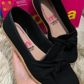 Confortável Alpargata Moleca Feminina Casual Sapatilha - 34