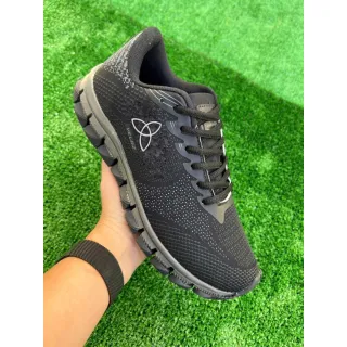 Envio rápido - Tênis Feminino e Masculino para Caminhada na Academia - preto vermelho