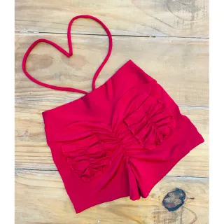 Bolsos Fitness Feminino Empina Bumbum Curto - Salmão