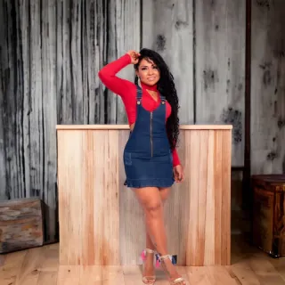 Moda feminina: Vestido Jeans Azul Escuro - Vestido da Moda - 36