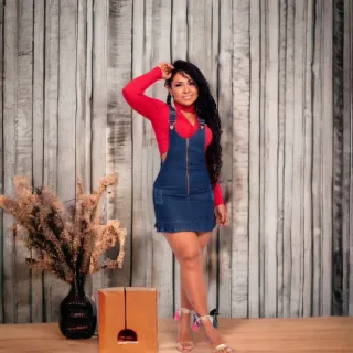 Moda feminina: Vestido Jeans Azul Escuro - Vestido da Moda - 36