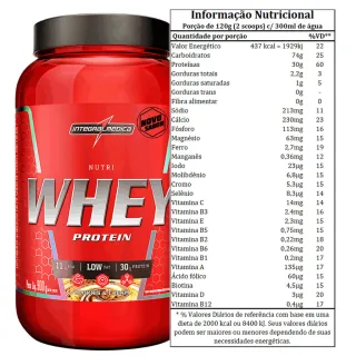Integralmedica Whey Protein Pote 900g - Nutri - Morango