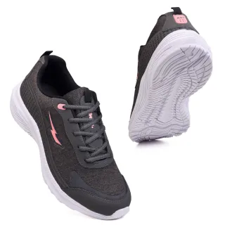 Promoção Imperdível - Tênis Feminino Leve e Confortável para Corrida, Caminhada e Academia - PRETO>PINK