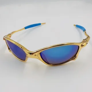 Óculos de Sol Juliet Várias Cores - Hastes de Ferro Unissex - Quadrado/Dourado