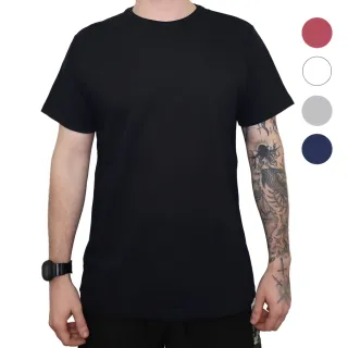 Algodão 100% Lisa Básica Masculina Camiseta - Branca