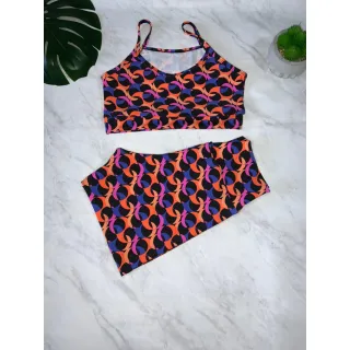 Moda fitness: conjunto top e short curto ou pedal - Est.13