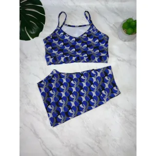 Moda fitness: conjunto top e short curto ou pedal - Est.13