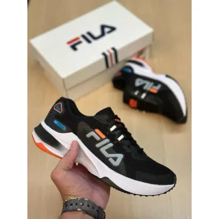 Tênis Refletivo Masculino F Heating para academia - Marinho/laranja