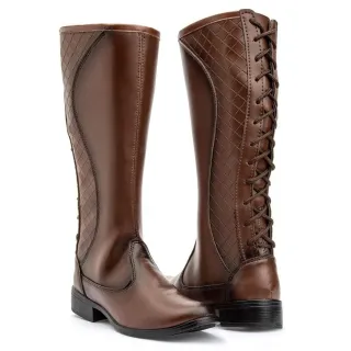 Promoção Bota Country Feminina Cano Longo Montaria Rodeio - Preto